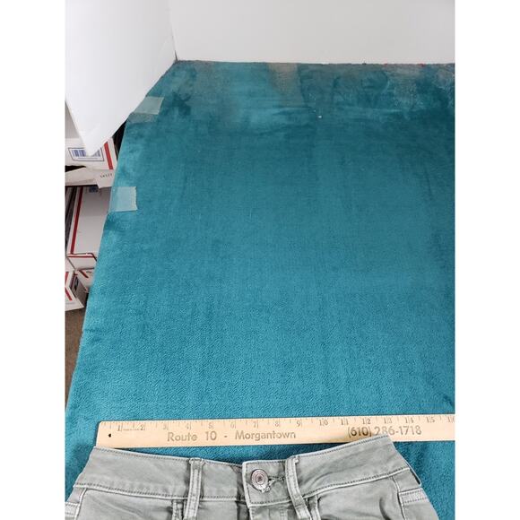 American Eagle Jeans Size 4 Long Womens Green Stretch Pants High Rise Jegging - Picture 9 of 13